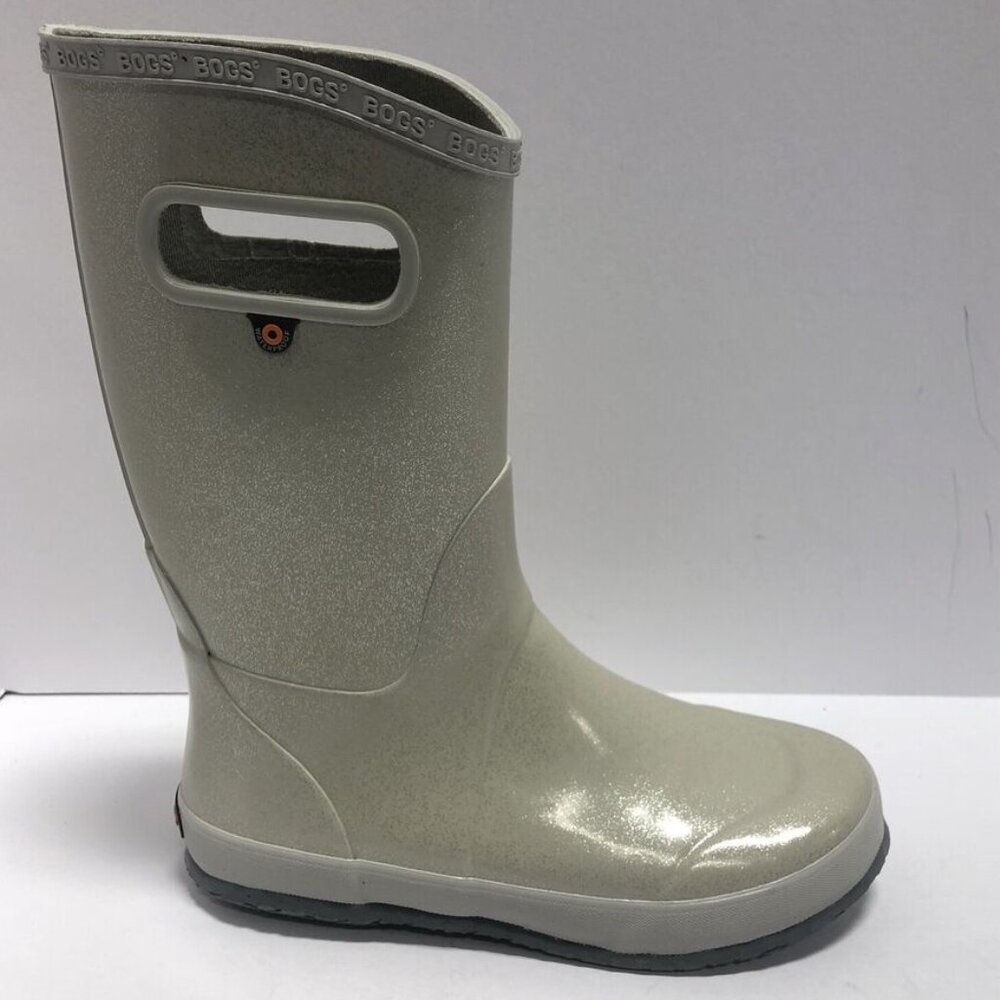 Bogs’ Big Kids’ Rainboot Glitter Waterproof Boots, Girls’ 5 M
